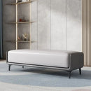 designer Italian leather stools for living room and bedroom
