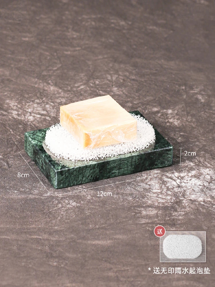 organized marble bathroom accessory set - vue 16 sur 21