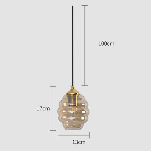 Modern stained glass pendant light for interior decoration