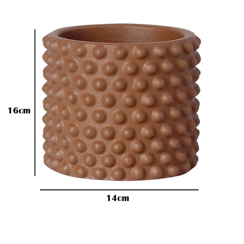 Nordic style retro cement flower pot for home decoration - vue 20 sur 33