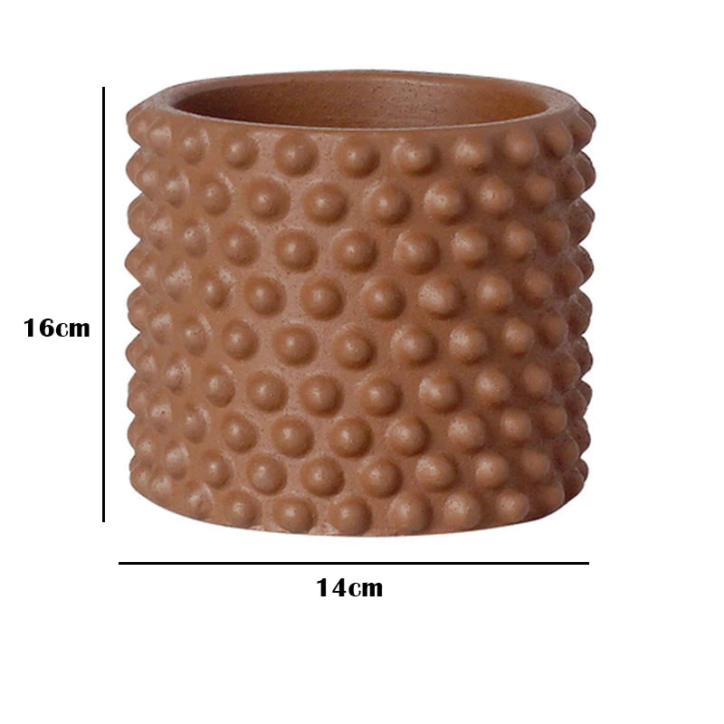 Nordic style retro cement flower pot for home decoration