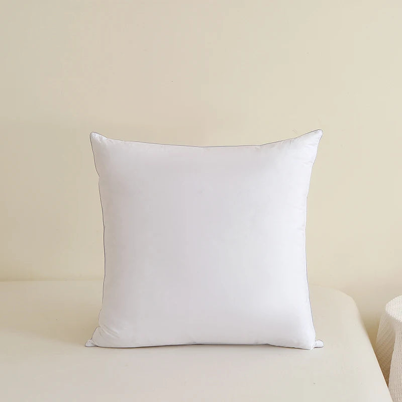1 piece pillow,8 sizes, 100% cotton, white goose feather bed soft pillow - vue 4 sur 7