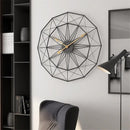 geometric industrial style wall clock for modern decoration
