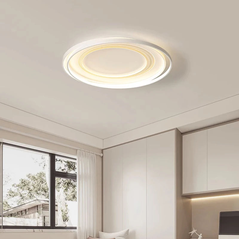 Modern LED ceiling light with remote control for interior decoration