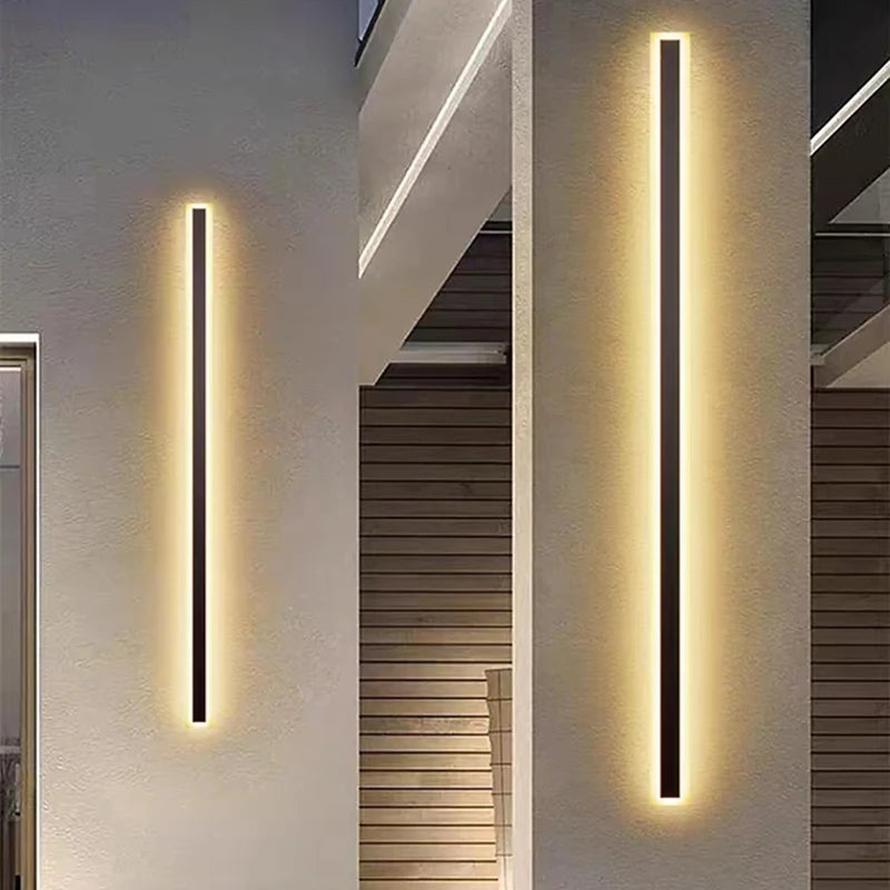 Minimalist aluminium LED wall light for lighting