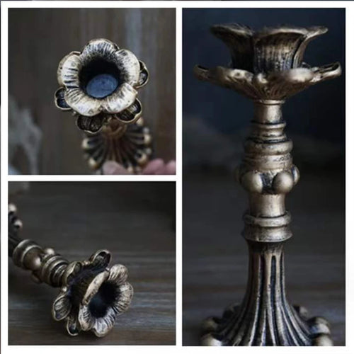 Metal candle holders for wedding and event decoration - vue 5 sur 9