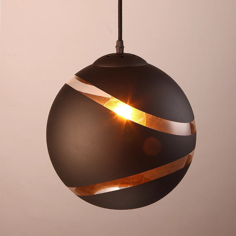 Modern nordic glass pendant light for loft and bar decor