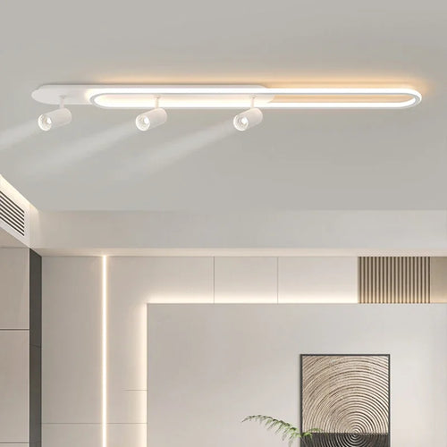 Modern LED ceiling light for interior decor and decorative lighting - vue 4 sur 18