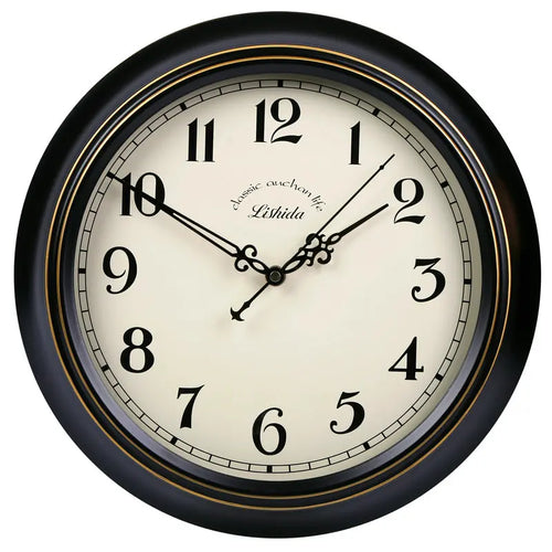 silent vintage wall clock classic metal design - vue 17 sur 26