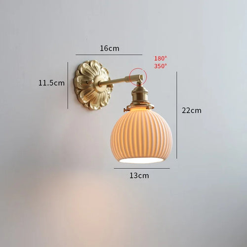 Iwhd walnut wood LED decorative nordic wall light - vue 18 sur 23
