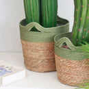straw storage basket for modern craft decor