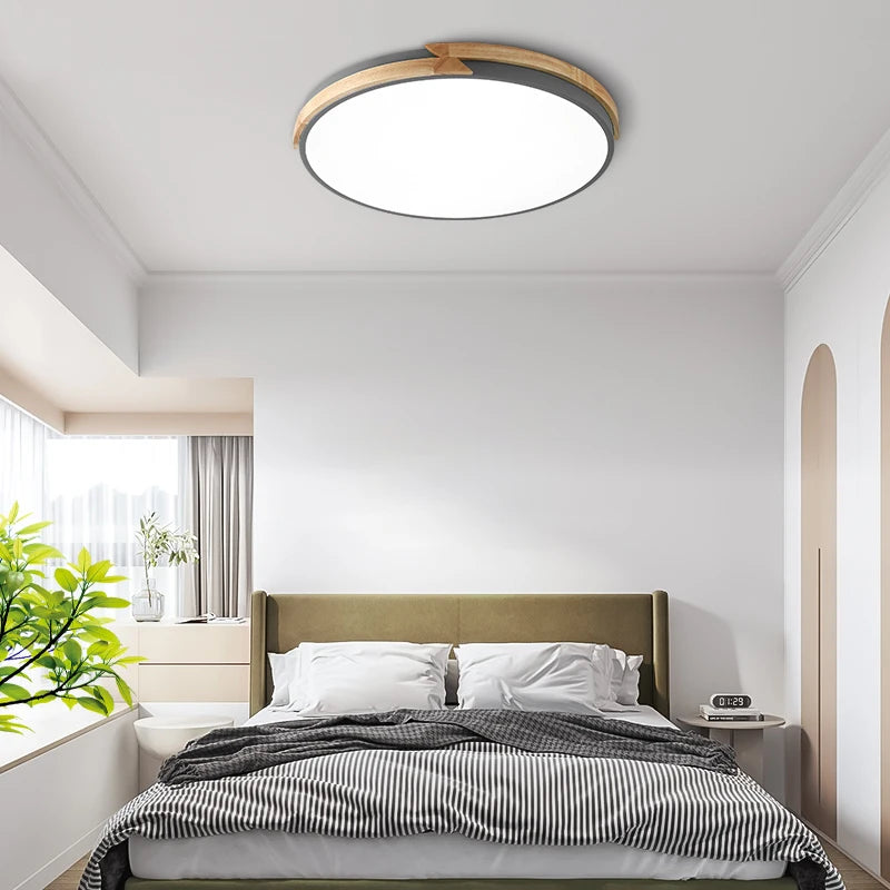 Ultra-slim nordic recessed decorative LED ceiling light