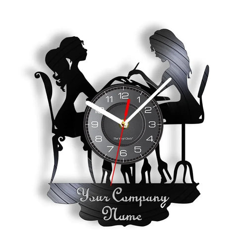 vinyl wall clock for nail and beauty salon - vue 20 sur 31