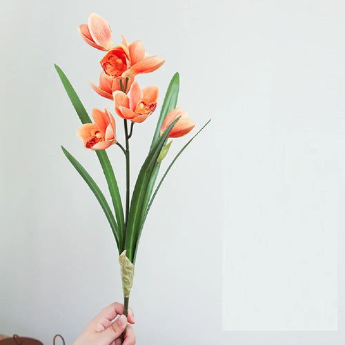 Artificial cymbidium flowers for wedding and event decoration
