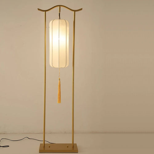 Classic fabric floor lamp for interior decoration - vue 7 sur 13