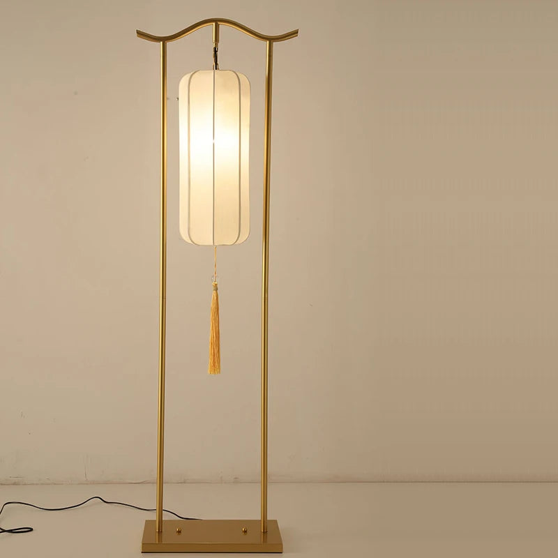 Classic fabric floor lamp for interior decoration - vue 6 sur 13