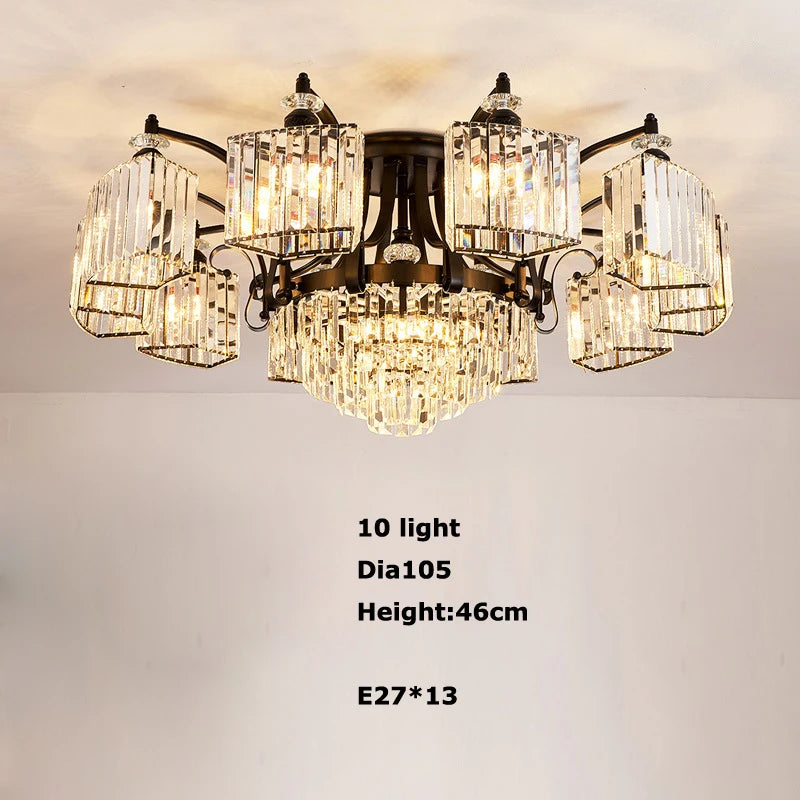 Luxury round dimmable LED chandelier 2022