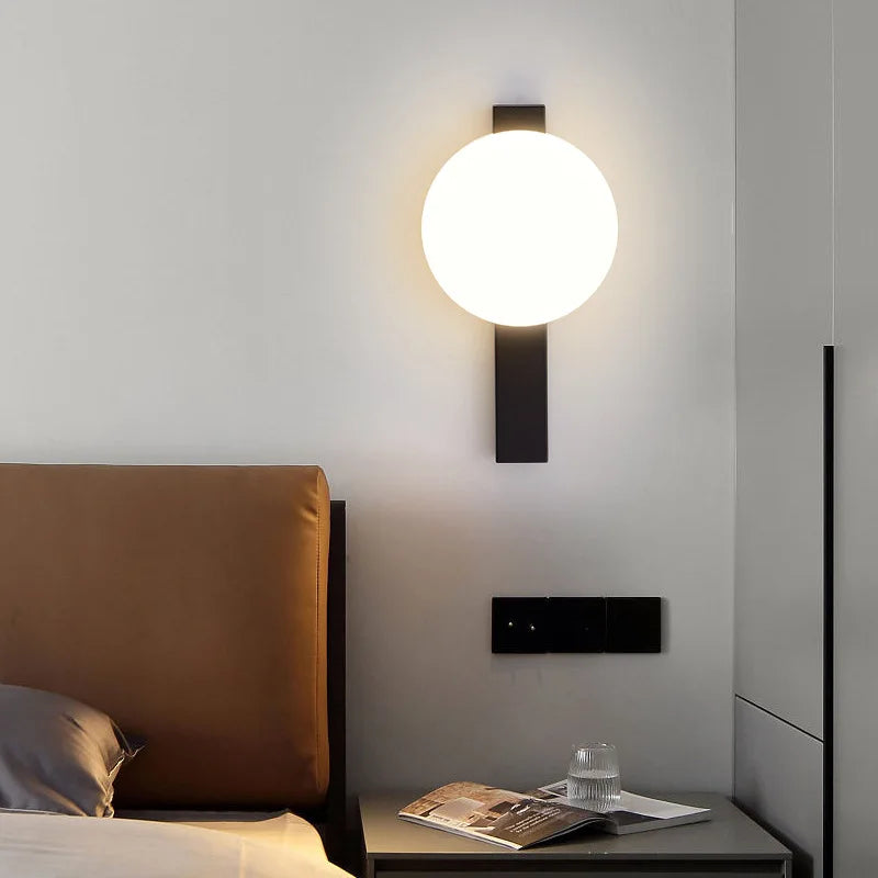 modern design LED wall light for reading and eye protection - vue 3 sur 14