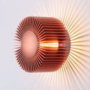 Modern black pink aluminum wall light