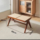 solid rattan bench for versatile and modern use