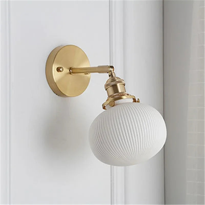 Modern nordic LED ceramic vintage wall light - vue 12 sur 15