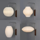 Modern Nelson Ball silk fabric wall light for hotel