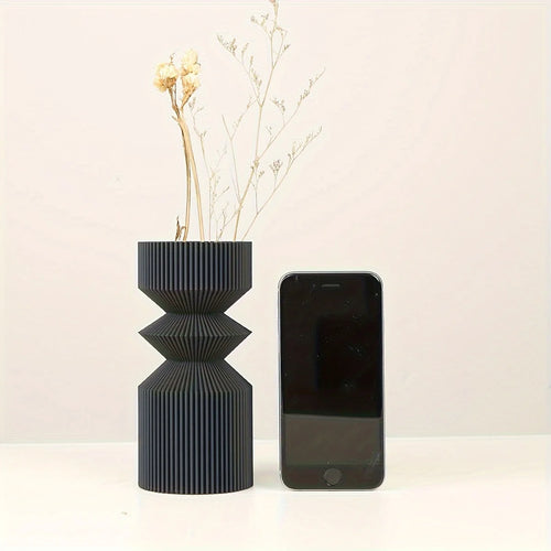 Nordic plastic vase elegant design for interior decoration - vue 5 sur 8