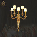Copper wall light rococo style