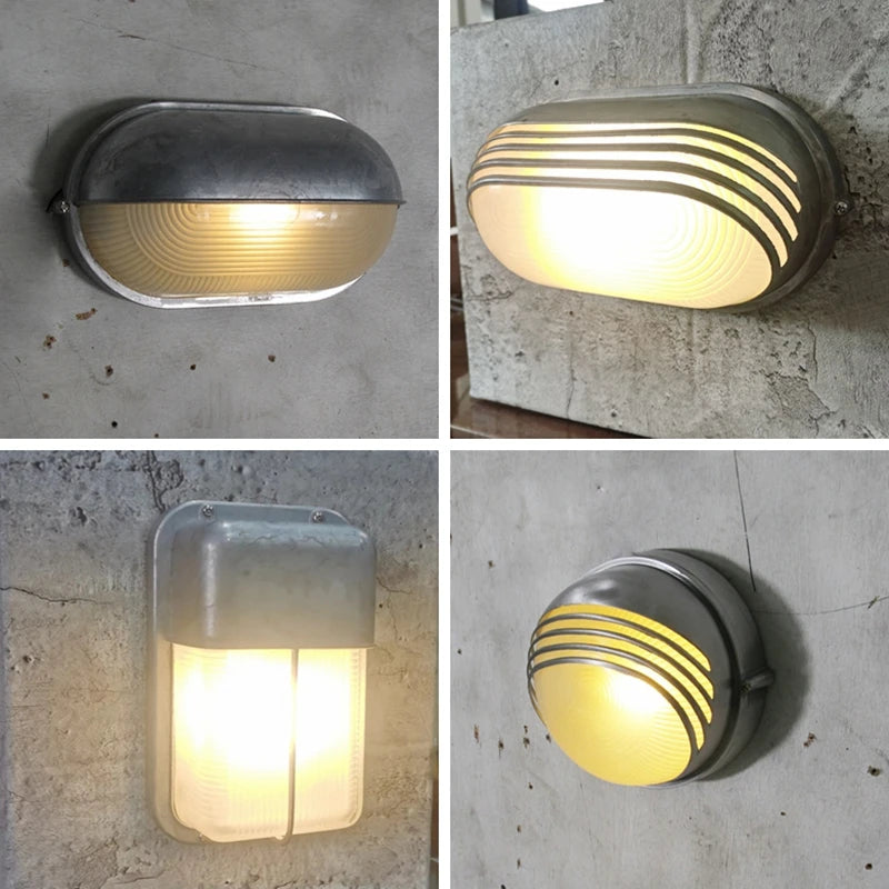 Industrial retro waterproof LED wall light for outdoor and garden - vue 5 sur 20