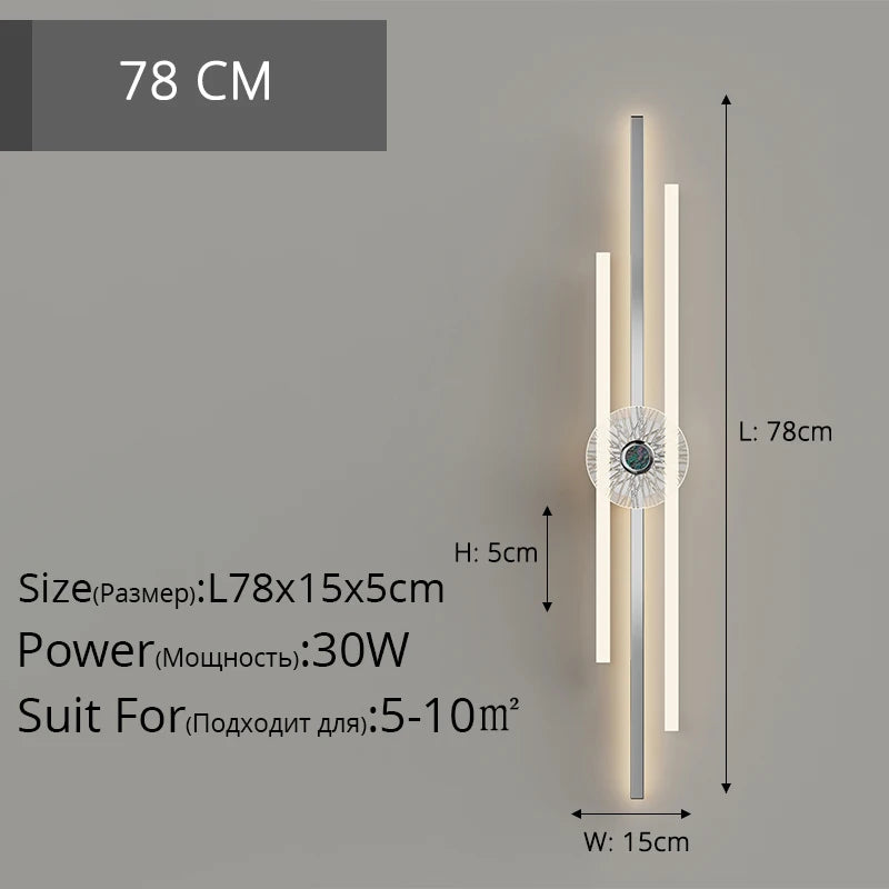 Modern minimalist eye protection grid wall light