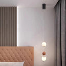Glass LED pendant light with adjustable wire 4000k