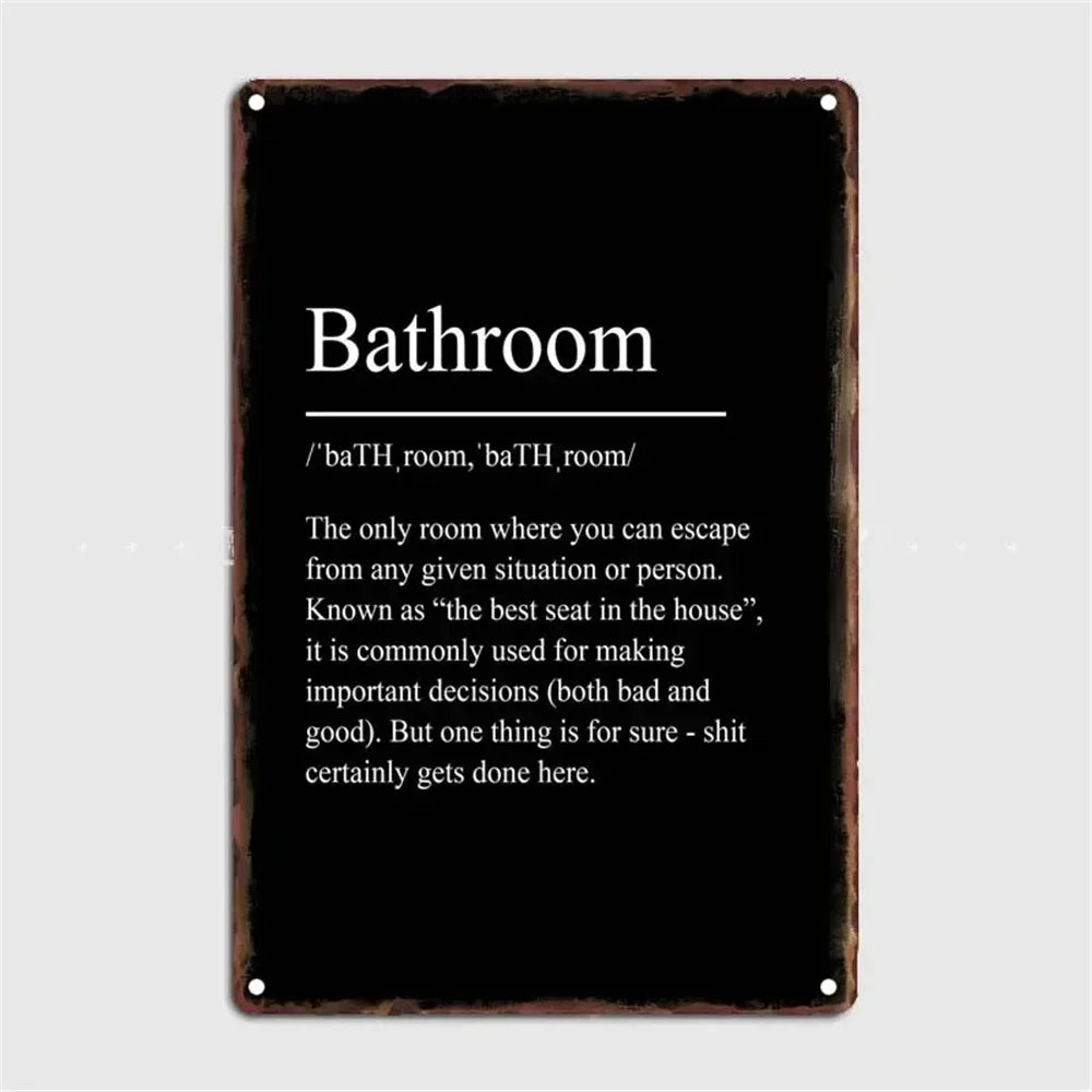 retro metal sign for fun wall decor - vue 36 sur 38