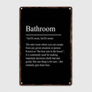 retro metal sign for fun wall decor