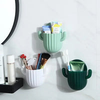 self-adhesive wall holder for bathroom brushes and accessories