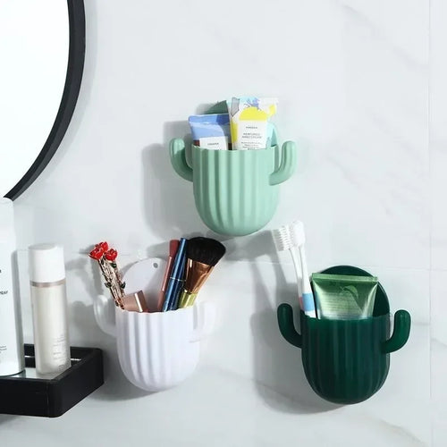 self-adhesive wall holder for bathroom brushes and accessories