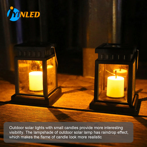 Solar LED lantern for festive outdoor garden decoration