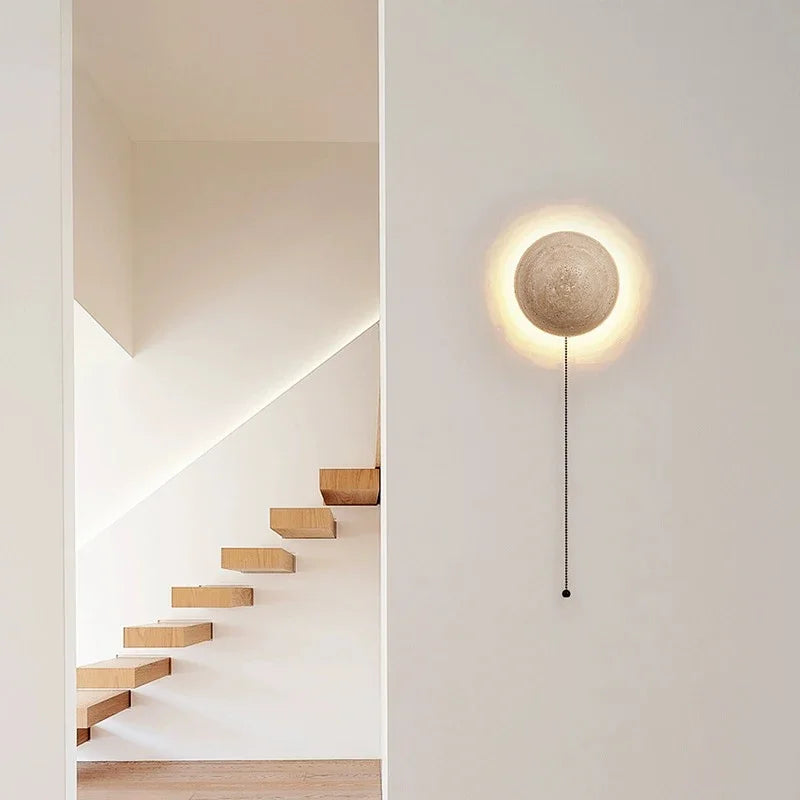 Stone LED wall light for Nordic ambient lighting
