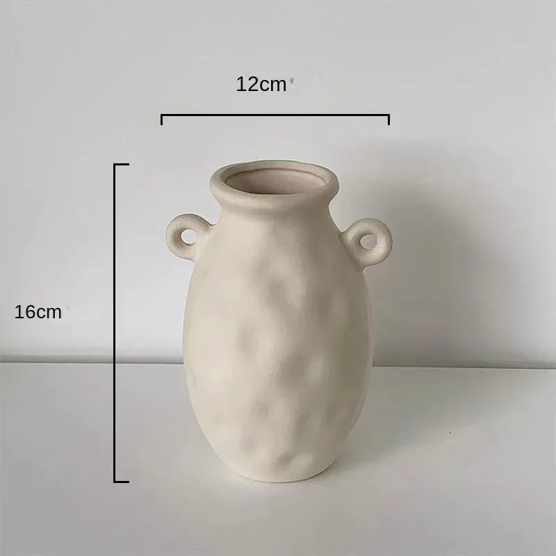 modern ceramic vase for dried flowers interior decoration - vue 8 sur 16