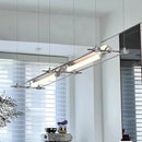 Ultra long industrial LED chandelier for bar, studio or office
