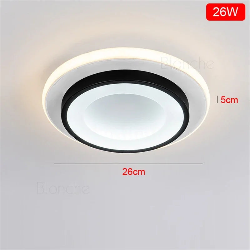 Modern LED ceiling light round or square for interior decoration