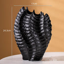 ceramic vase abstract craft for floral decoration