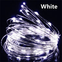 Usb led copper silver string lights for party decorations