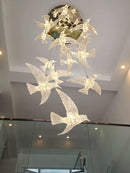 Minimalist acrylic chandelier for modern interior lighting