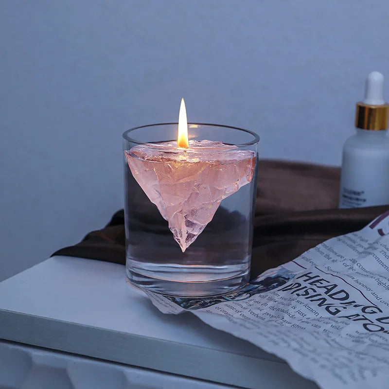 Mount Fuji floating scented candle for aromatherapy and decoration