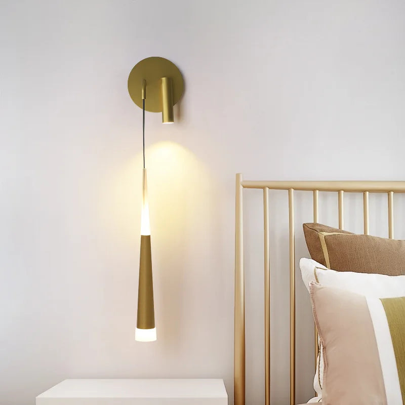 Modern Nordic bedside lamp with LED lighting