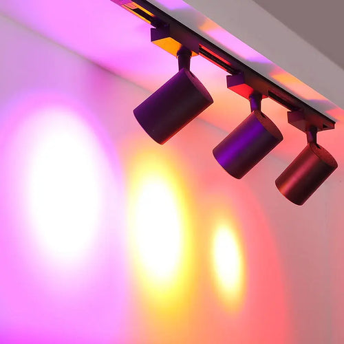 Rgb led track spotlight for dynamic ambient lighting