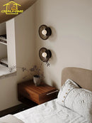 Medieval design glass wall lamp for interior decoration