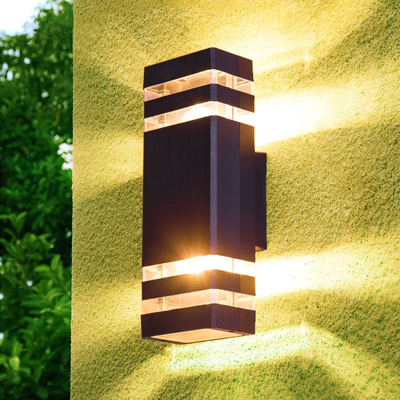 Modern outdoor LED wall light