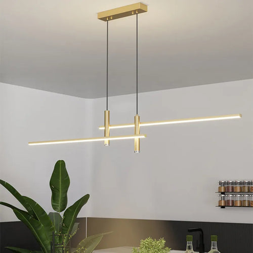 Modern LED chandelier for kitchen island and living room - vue 5 sur 10