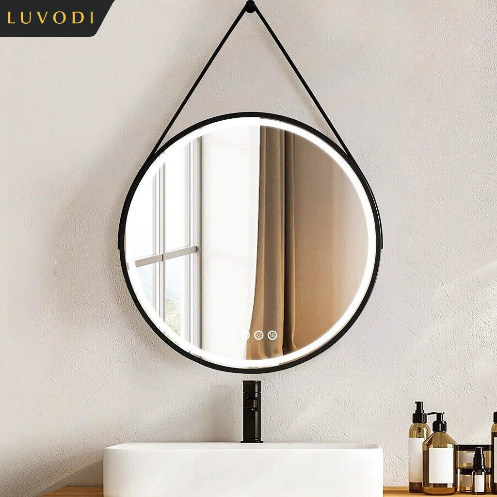 miroir lumineux rond avec intensité variable et antibuée - vue 3 sur 10
